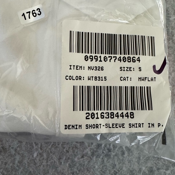 Madewell Women’s Denim Short-Sleeve Shirt In Pure White S - Picture 10 of 15